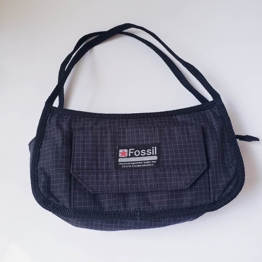 Vintage Fossil Black Nylon Mini Bag - Picture 10 of 10